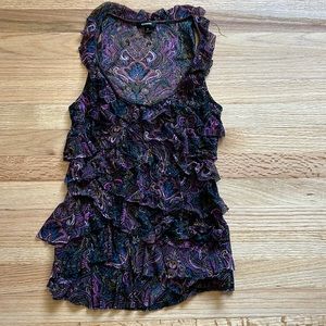 Express ruffle tank top
